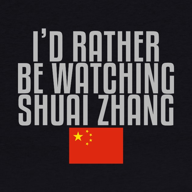 I'd rather be watching Shuai Zhang by mapreduce